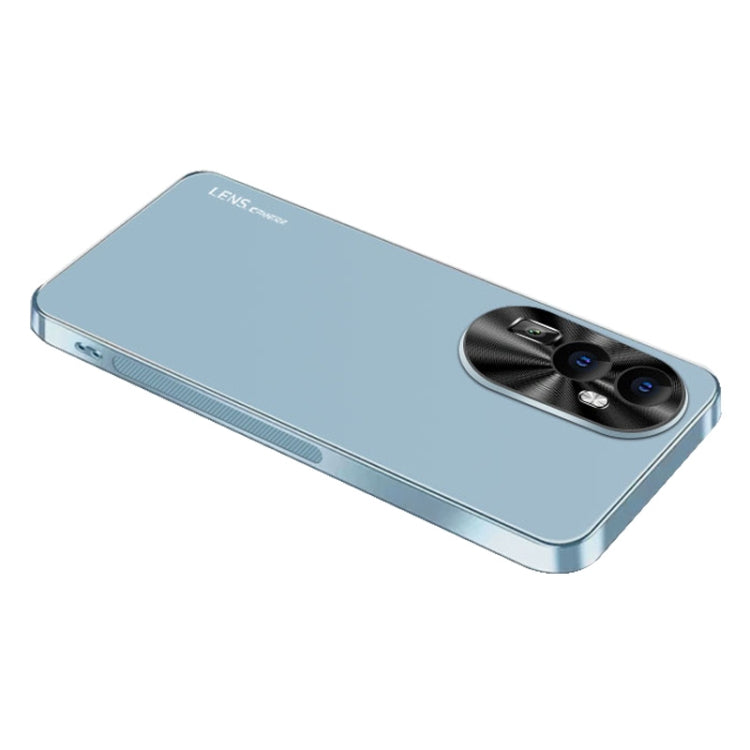 For OPPO A3 Pro AG Frosted Electroplating Acrylic Phone Case