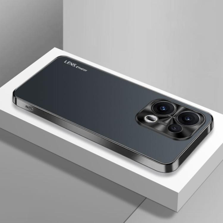 For OPPO Reno13 Pro Global AG Frosted Electroplating Acrylic Phone Case