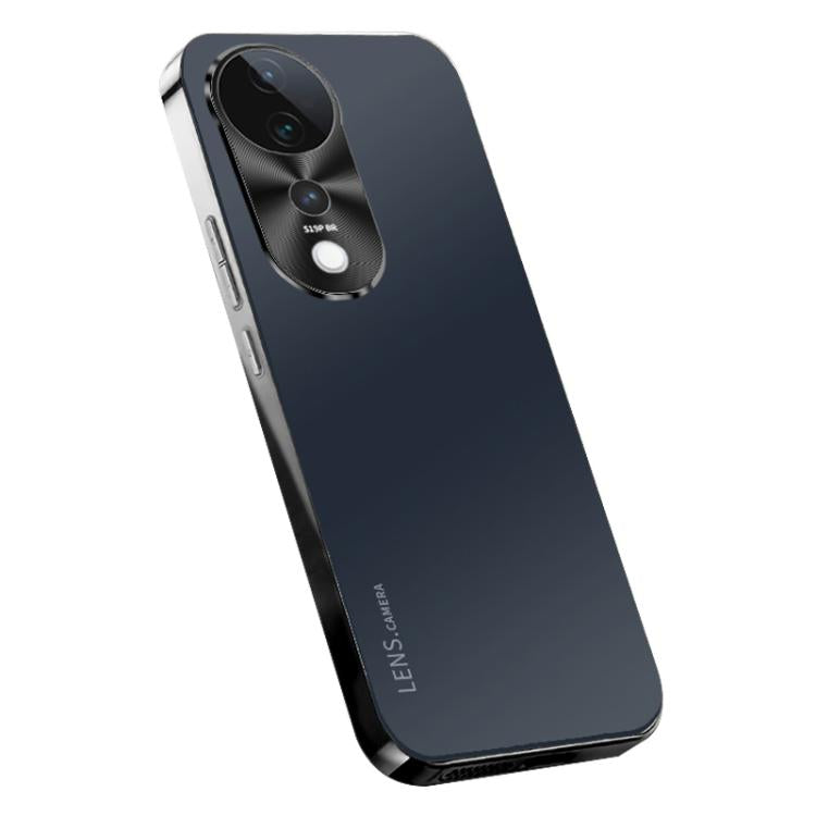 For vivo V40 Pro AG Frosted Electroplating Acrylic Phone Case