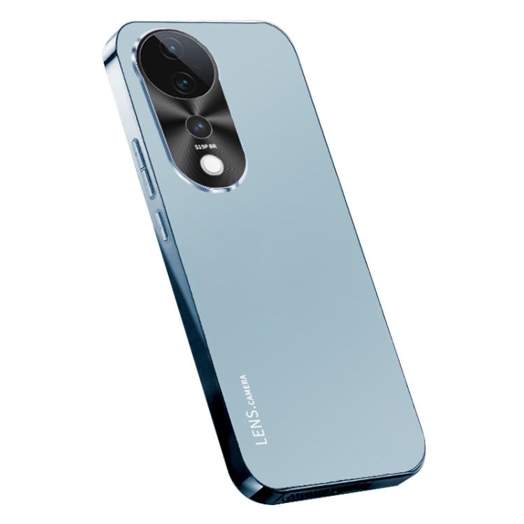 For vivo V40 Pro AG Frosted Electroplating Acrylic Phone Case