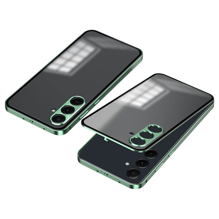 For Samsung Galaxy A25 Snap Buckle Metal Frame Frosted Phone Case