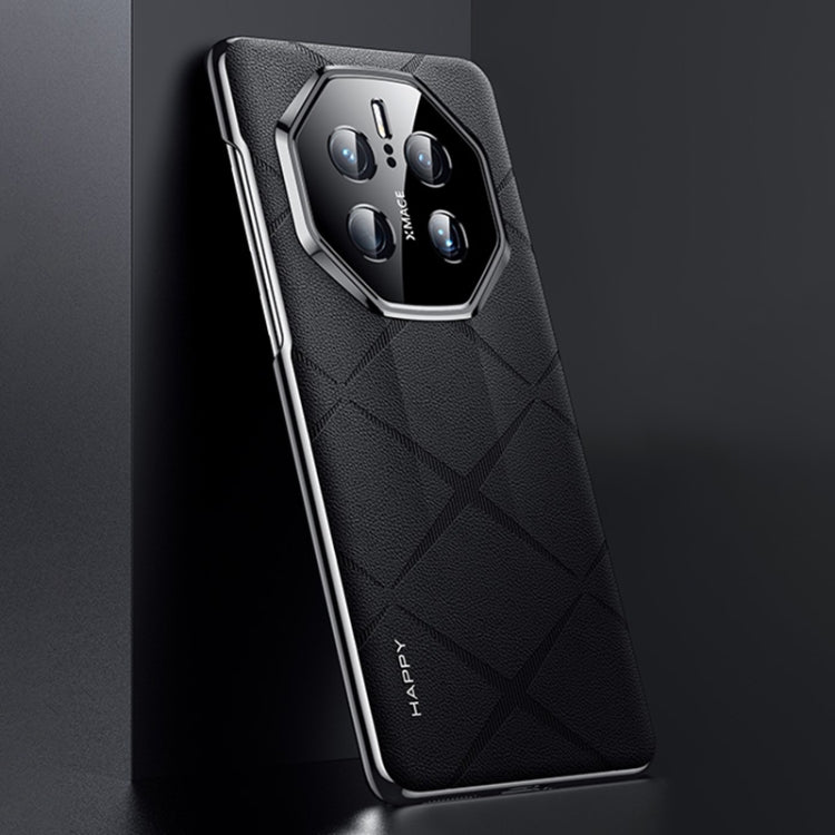 For Huawei Mate 50 RS Porsche Design Plain Leather PC Phone Case