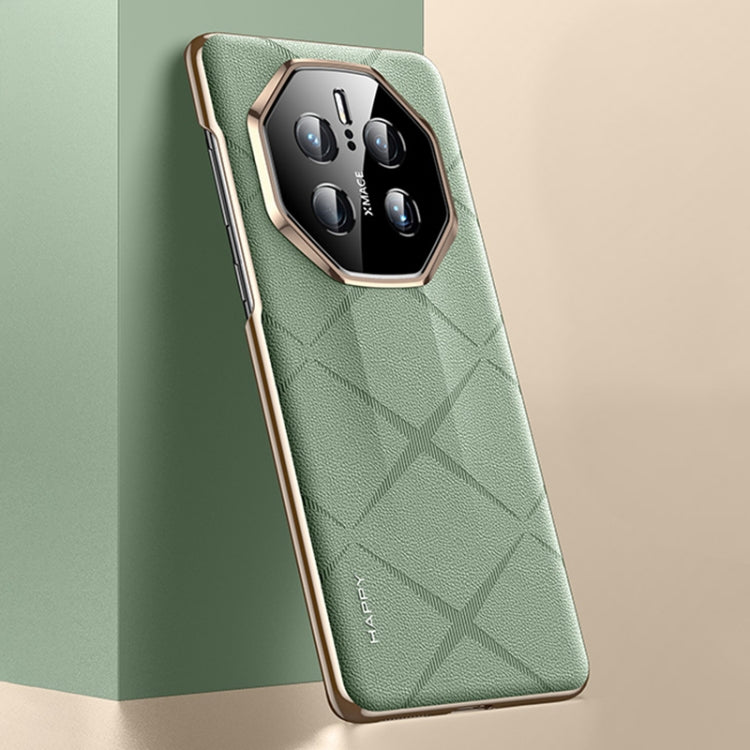 For Huawei Mate 50 RS Porsche Design Plain Leather PC Phone Case