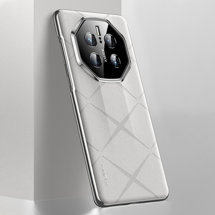 For Huawei Mate 50 RS Porsche Design Plain Leather PC Phone Case