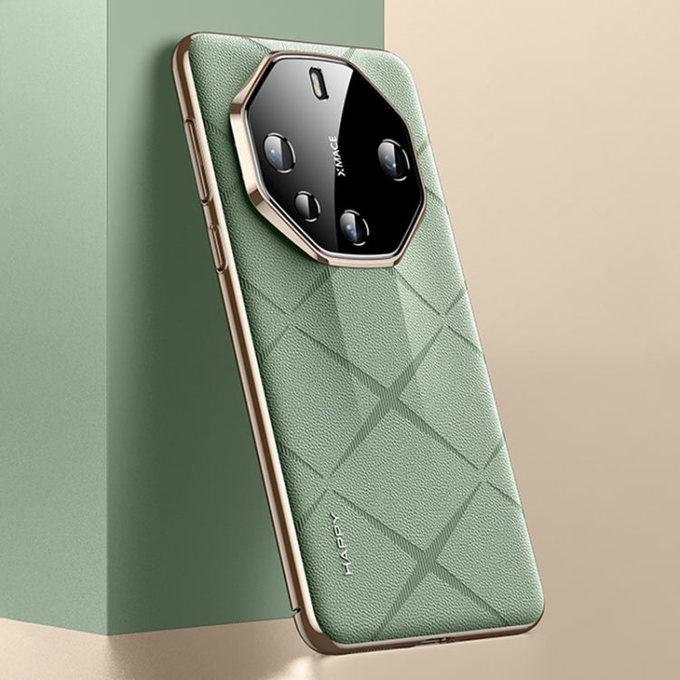 For Huawei Mate 60 RS Ultimate Plain Leather PC Phone Case