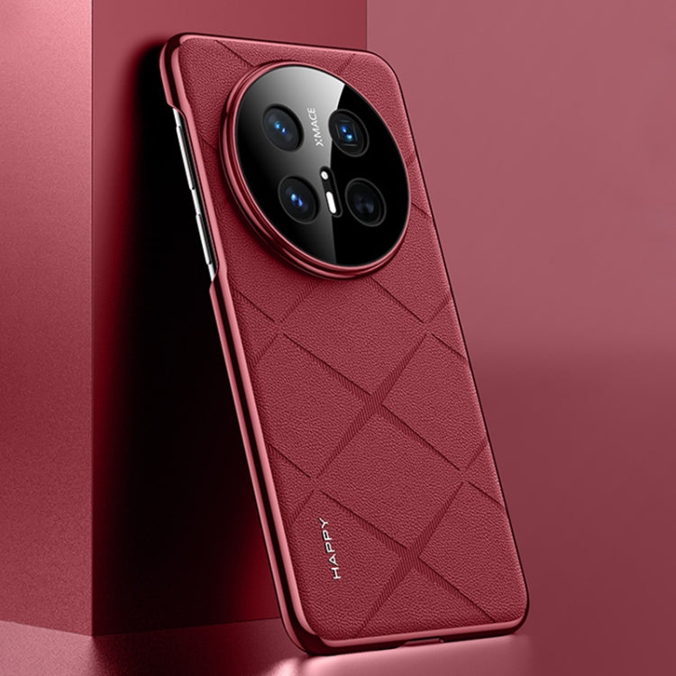For Huawei Mate 70 Pro / 70 Pro+ Plain Leather PC Phone Case