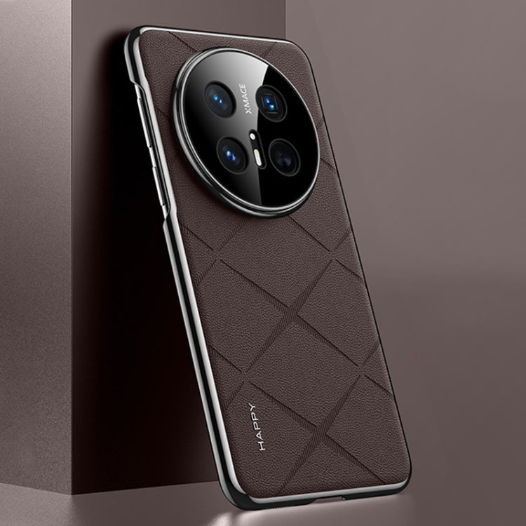 For Huawei Mate 70 Pro / 70 Pro+ Plain Leather PC Phone Case