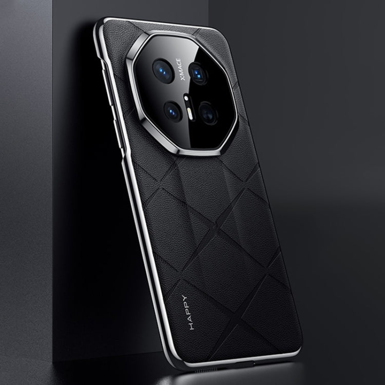 For Huawei Mate 70 RS Ultimate Plain Leather PC Phone Case