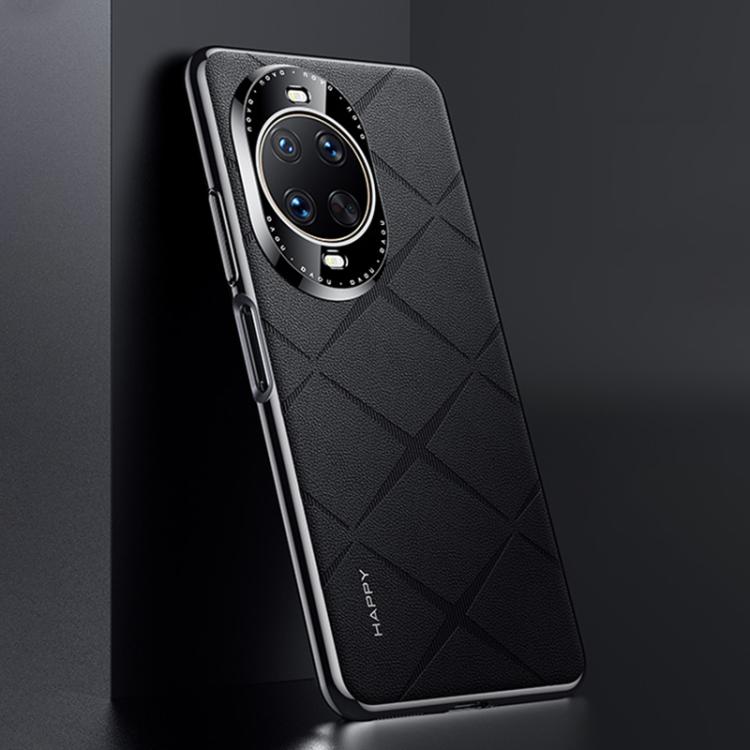 For Huawei nova 14 Ultra Plain Leather PC Phone Case