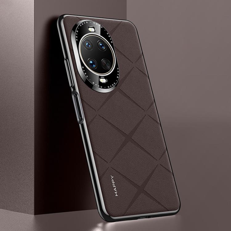 For Huawei nova 14 Ultra Plain Leather PC Phone Case