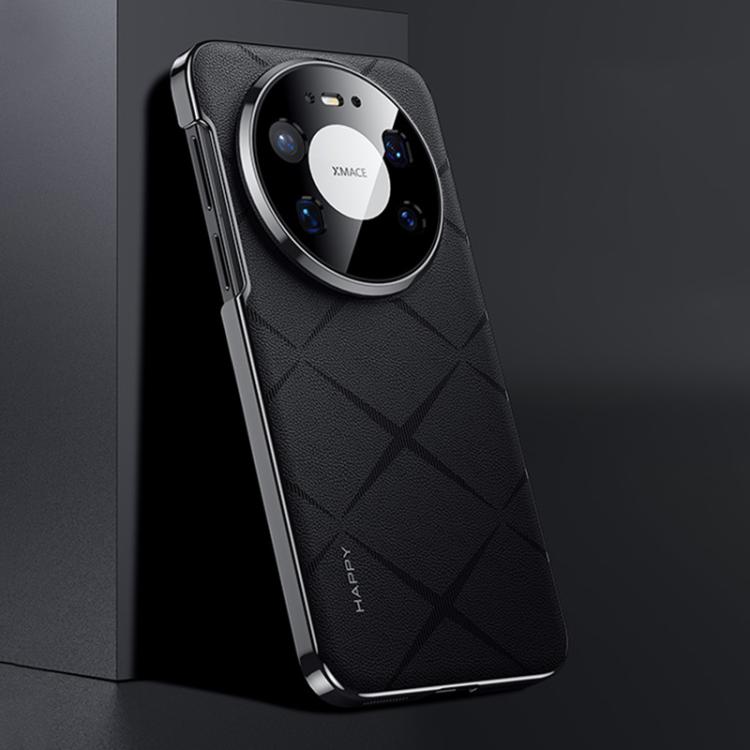 For Huawei Mate 80 Pro Max Plain Leather PC Phone Case