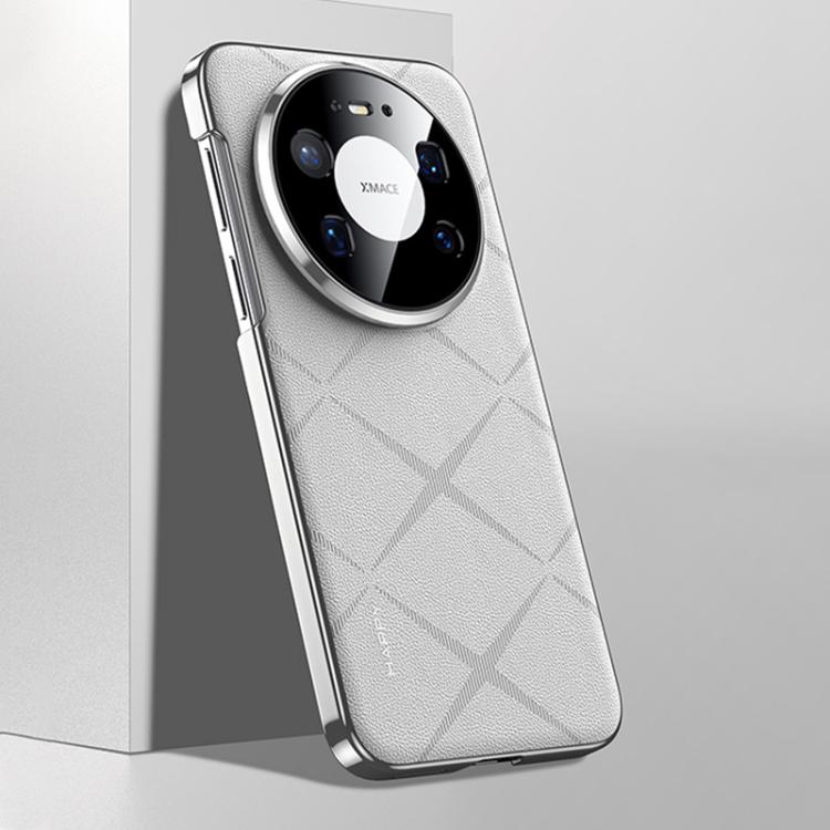 For Huawei Mate 80 Pro Max Plain Leather PC Phone Case