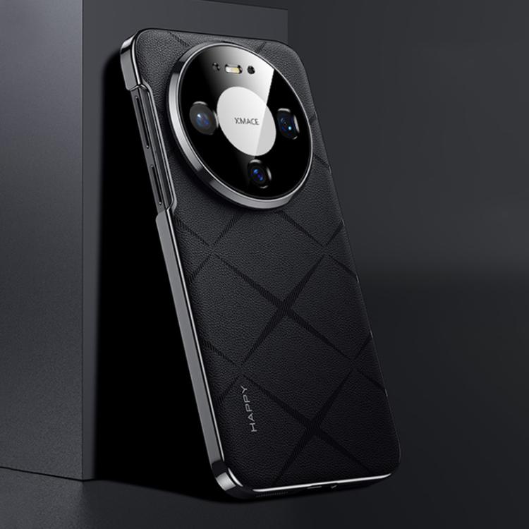 For Huawei Mate 80 Plain Leather PC Phone Case