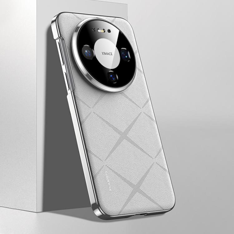 For Huawei Mate 80 Plain Leather PC Phone Case