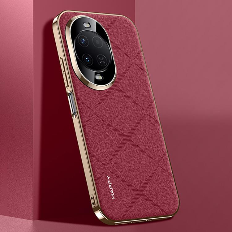 For Huawei nova 15 Plain Leather PC Phone Case