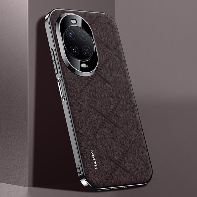 For Huawei nova 15 Plain Leather PC Phone Case