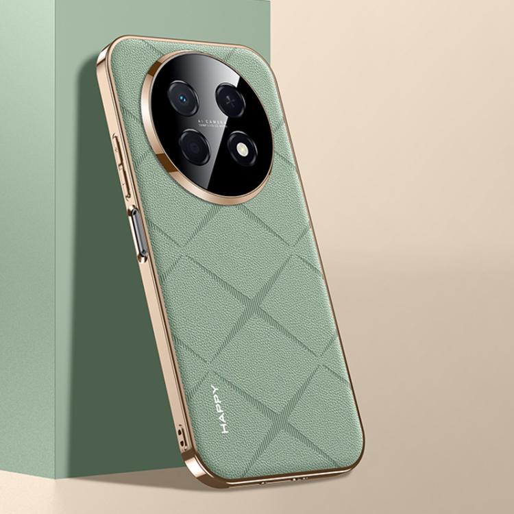 For Huawei Enjoy 90 Pro Max 5G Plain Leather PC Phone Case