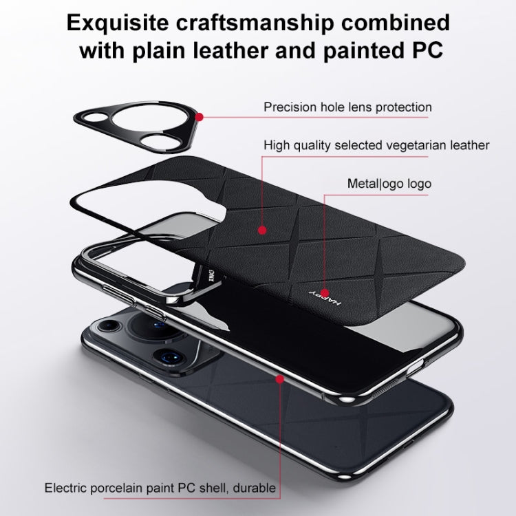 For Huawei Pura 70 Pro / Pro+ Plain Leather PC Phone Case