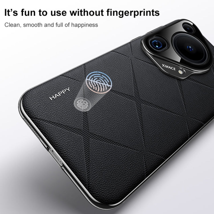For Huawei Pura 70 Pro / Pro+ Plain Leather PC Phone Case