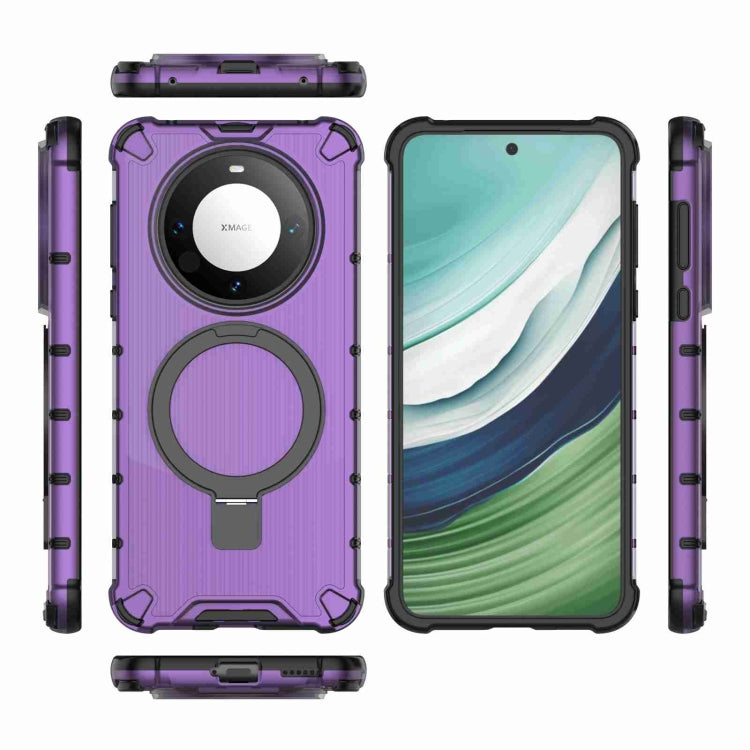 For Huawei Mate 60 Grating Holder Shockproof Phone Case
