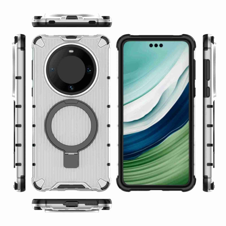 For Huawei Mate 60 Pro Grating Holder Shockproof Phone Case