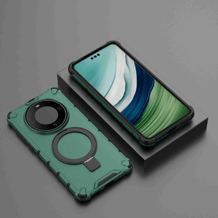 For Huawei Mate 60 Pro Grating Holder Shockproof Phone Case