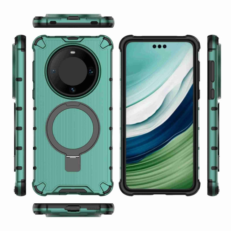 For Huawei Mate 60 Pro Grating Holder Shockproof Phone Case