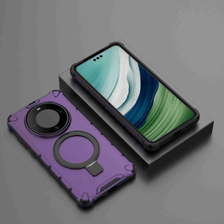 For Huawei Mate 60 Pro Grating Holder Shockproof Phone Case