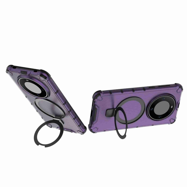 For Huawei Mate 60 Pro Grating Holder Shockproof Phone Case