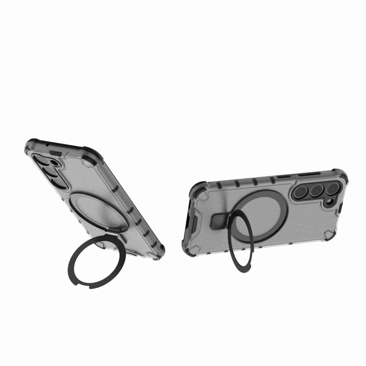 For Samsung Galaxy S23 5G Grating Holder Shockproof Phone Case