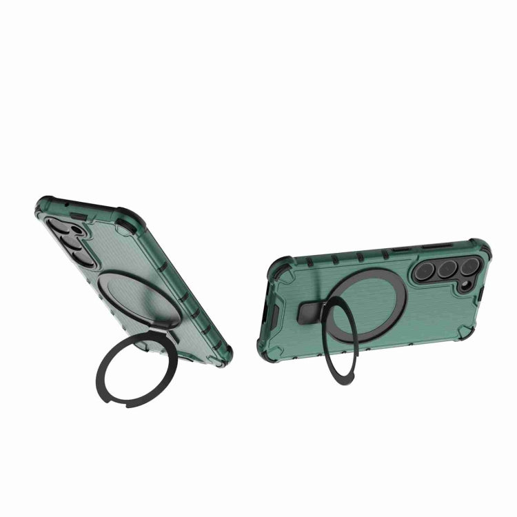 For Samsung Galaxy S23 5G Grating Holder Shockproof Phone Case