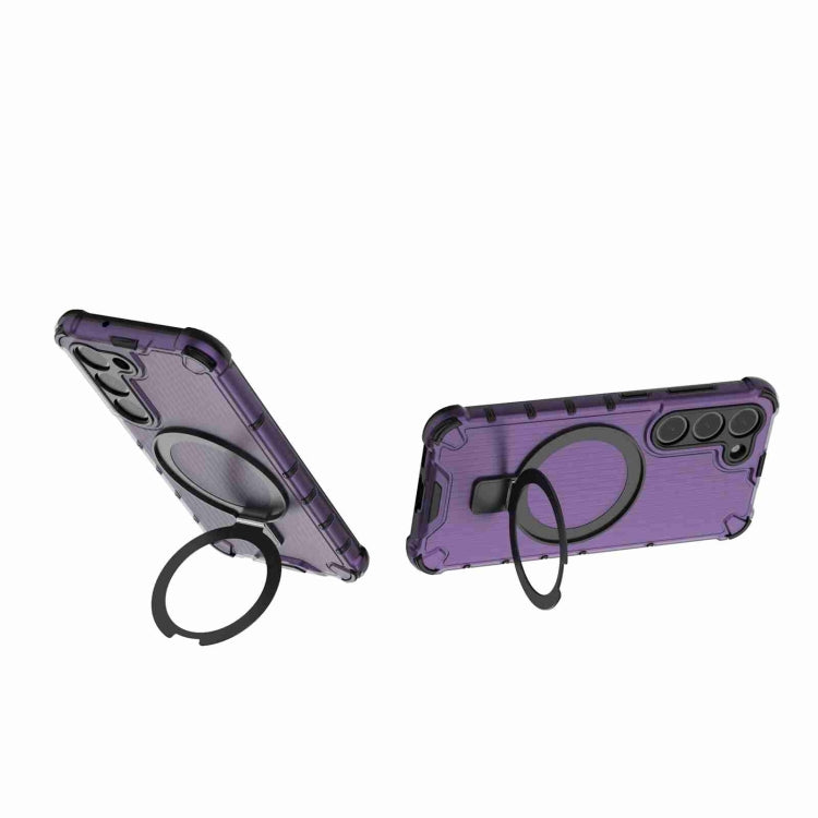 For Samsung Galaxy S23 5G Grating Holder Shockproof Phone Case