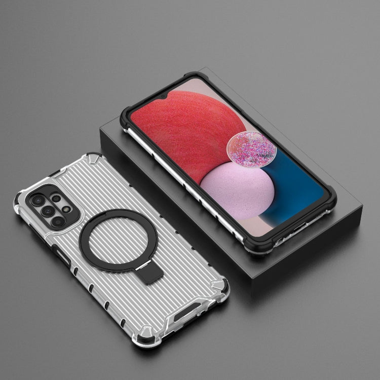 For Samsung Galaxy A13 4G Grating Holder Shockproof Phone Case