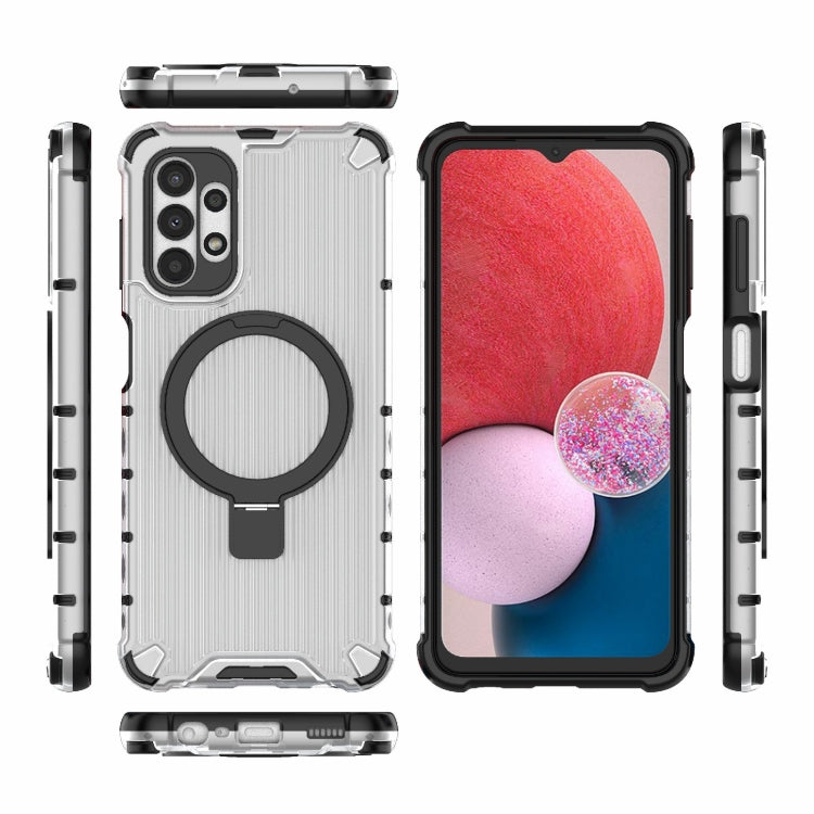For Samsung Galaxy A13 4G Grating Holder Shockproof Phone Case