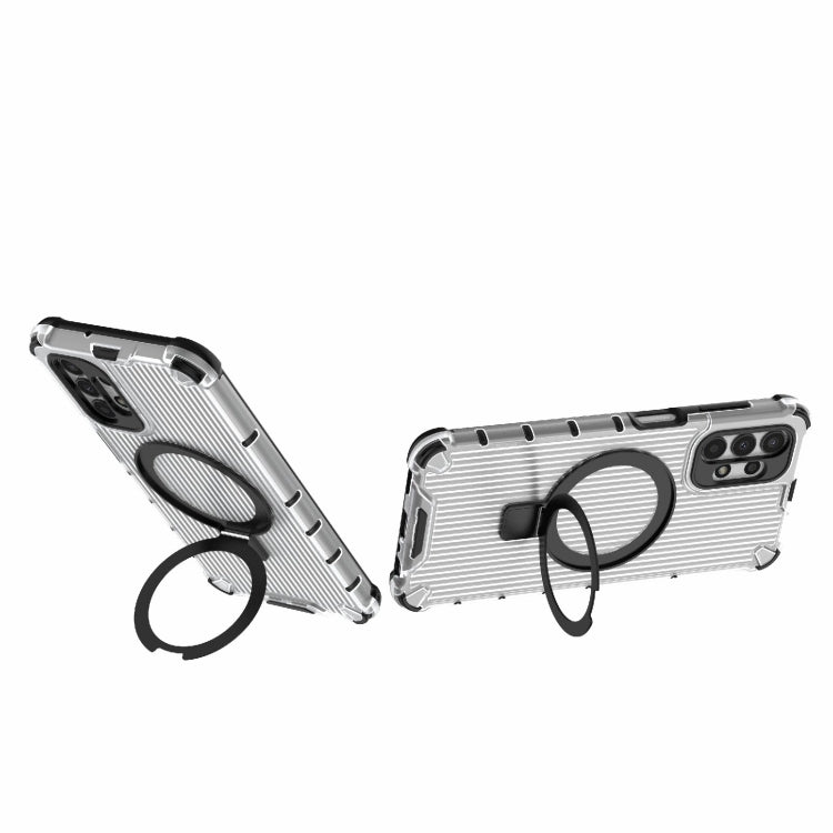 For Samsung Galaxy A13 4G Grating Holder Shockproof Phone Case
