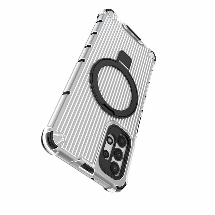 For Samsung Galaxy A13 4G Grating Holder Shockproof Phone Case