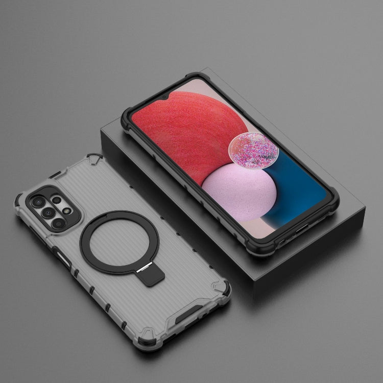 For Samsung Galaxy A13 4G Grating Holder Shockproof Phone Case