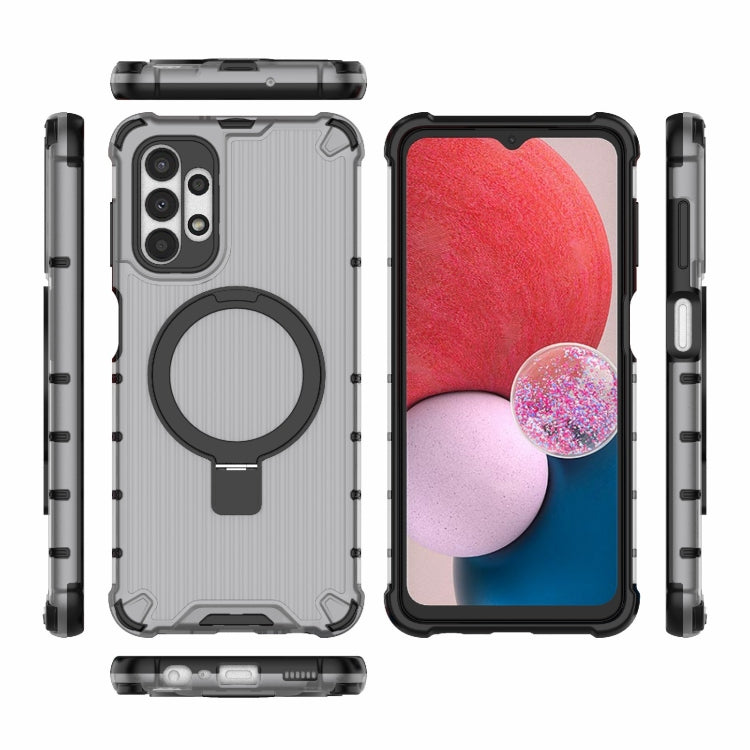 For Samsung Galaxy A13 4G Grating Holder Shockproof Phone Case