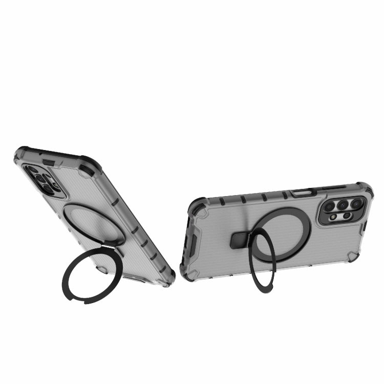 For Samsung Galaxy A13 4G Grating Holder Shockproof Phone Case