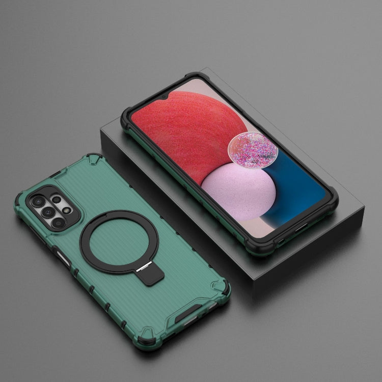 For Samsung Galaxy A13 4G Grating Holder Shockproof Phone Case