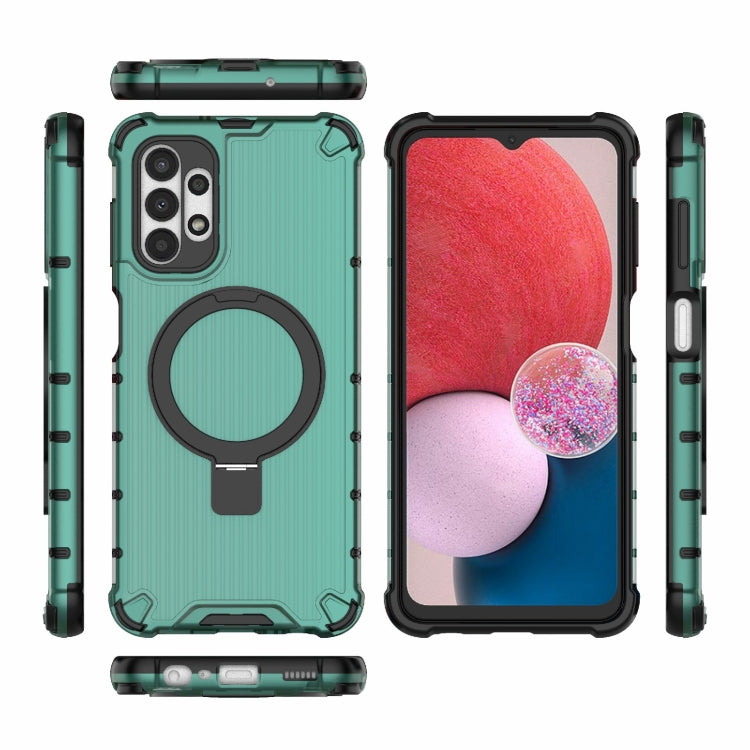For Samsung Galaxy A13 4G Grating Holder Shockproof Phone Case