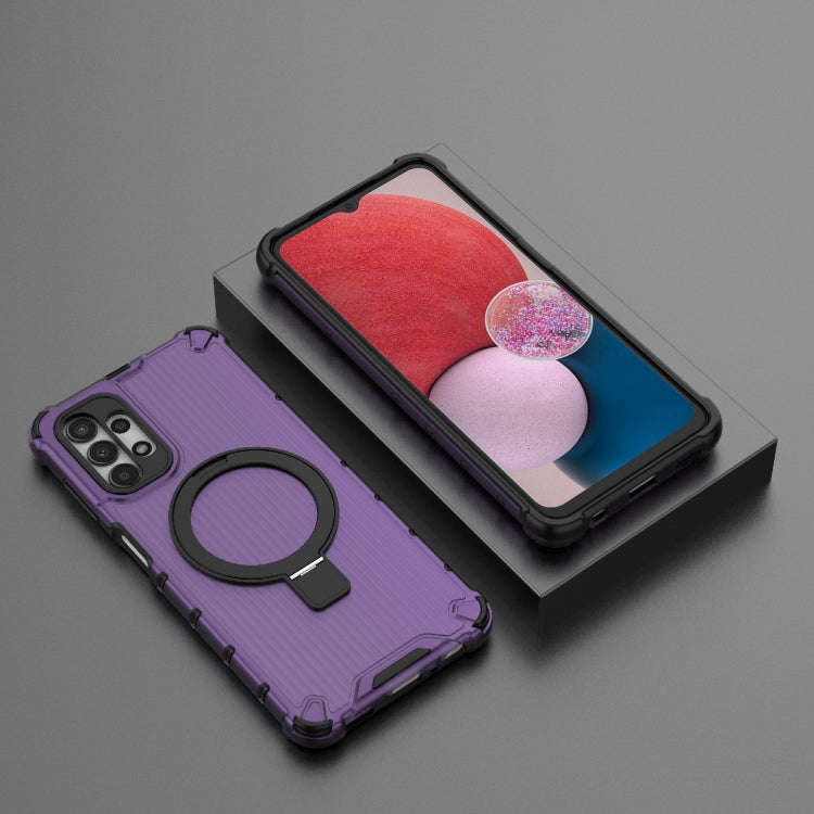 For Samsung Galaxy A13 4G Grating Holder Shockproof Phone Case
