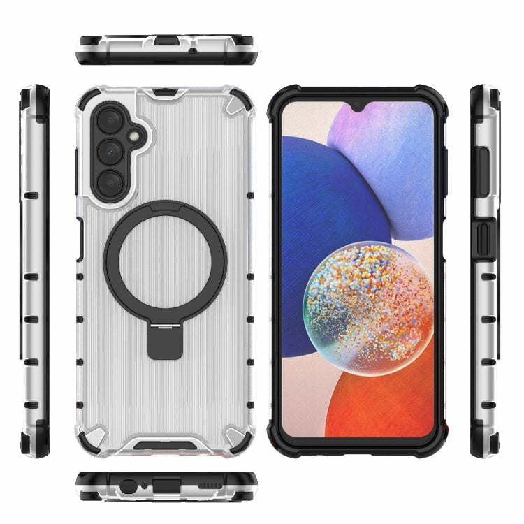 For Samsung Galaxy A14 4G Grating Holder Shockproof Phone Case