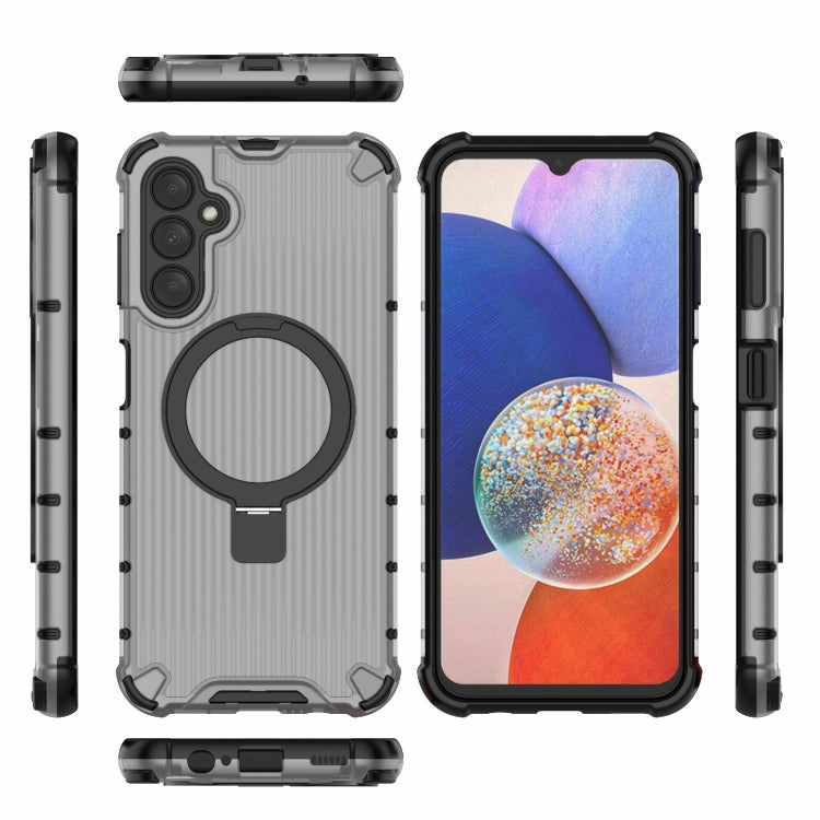 For Samsung Galaxy A14 4G Grating Holder Shockproof Phone Case