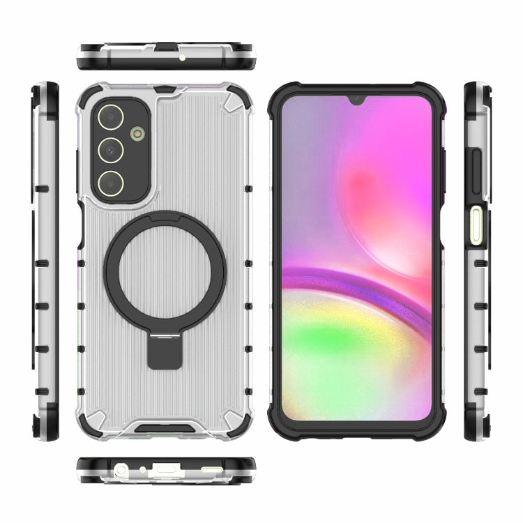 For Samsung Galaxy A25 4G Grating Holder Shockproof Phone Case