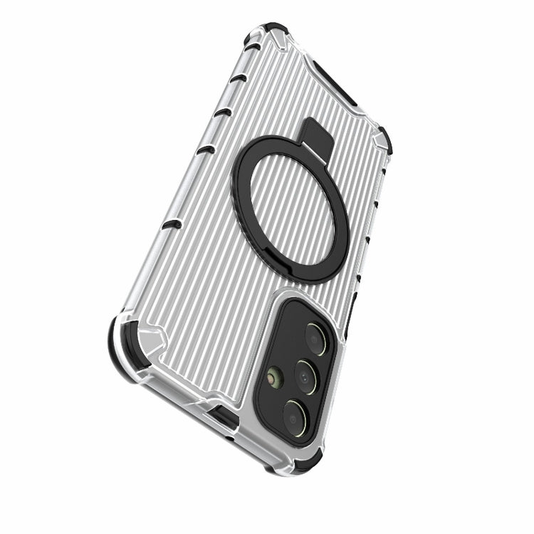For Samsung Galaxy A25 4G Grating Holder Shockproof Phone Case