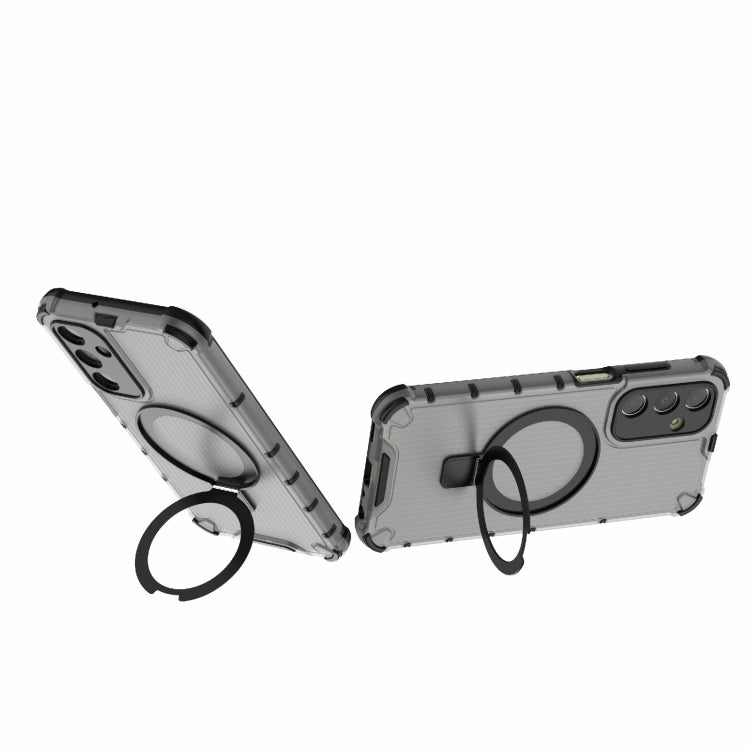 For Samsung Galaxy A25 4G Grating Holder Shockproof Phone Case