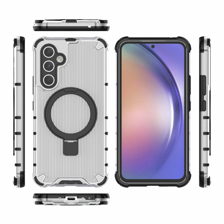 For Samsung Galaxy A54 5G Grating Holder Shockproof Phone Case