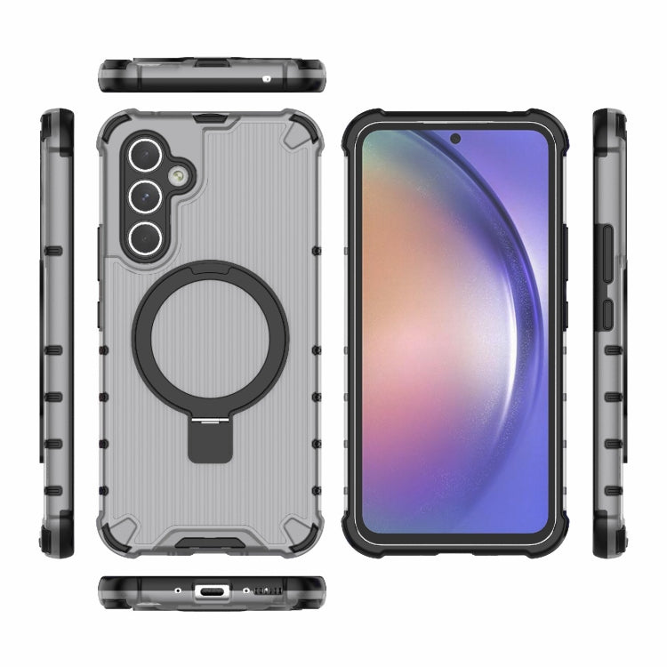 For Samsung Galaxy A54 5G Grating Holder Shockproof Phone Case