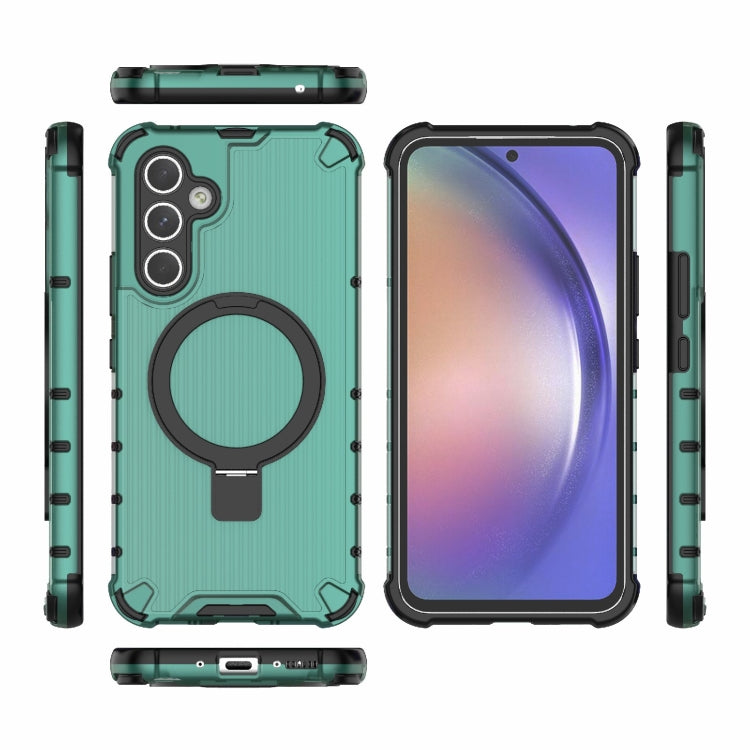 For Samsung Galaxy A54 5G Grating Holder Shockproof Phone Case